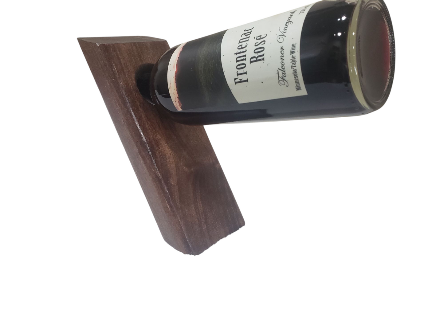 Wine bottle floating display