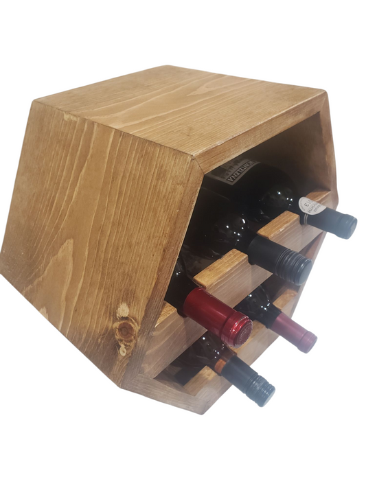 Hexagon counter wine bottle holder