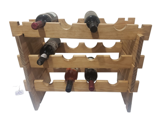 Modular designed wood wine rack