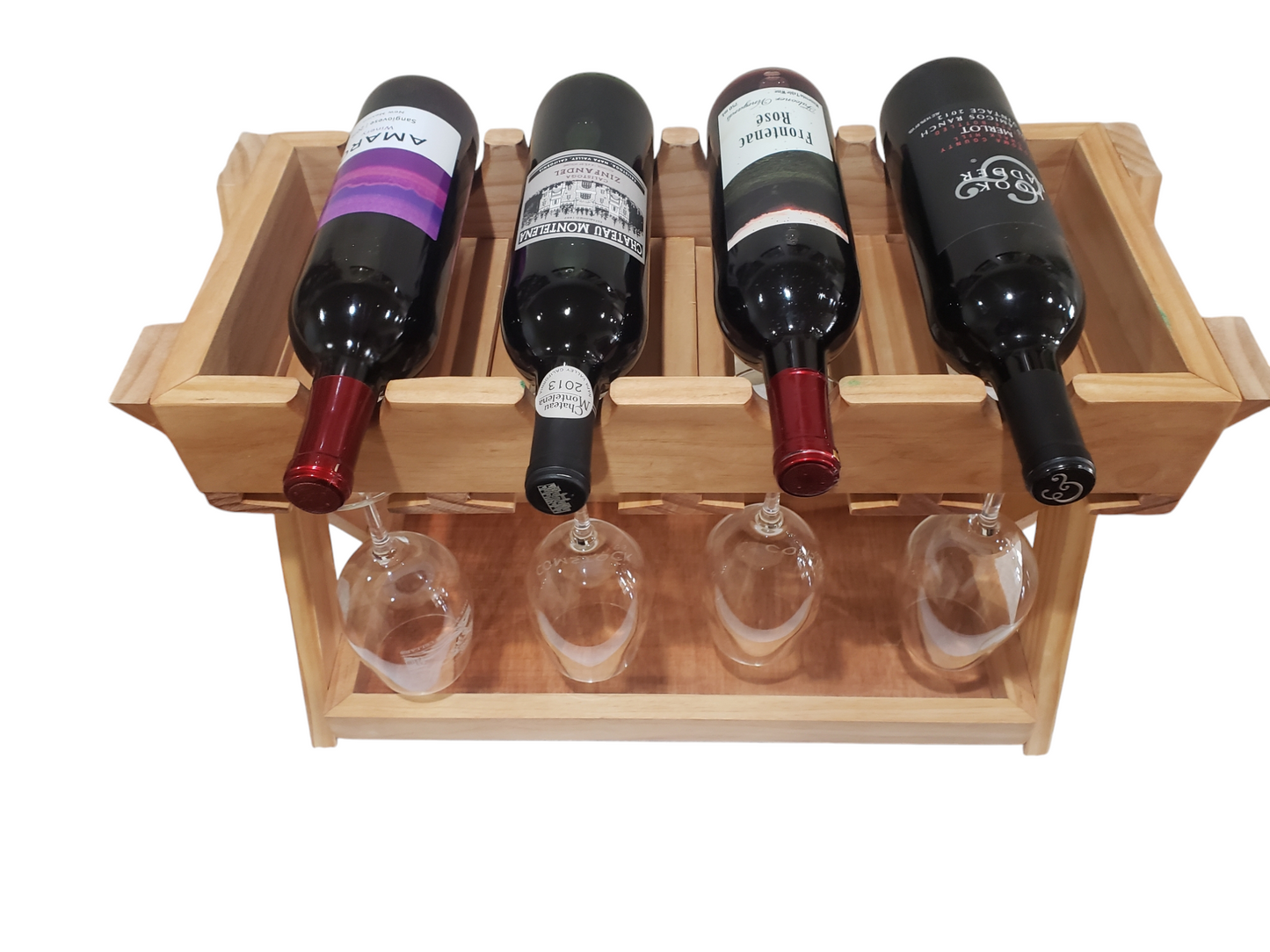 Wine Bottle, Glass and Cork Counter Display