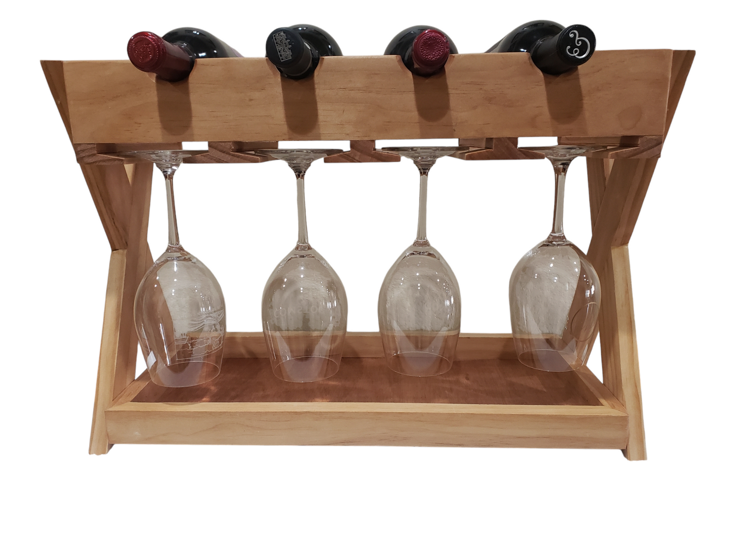 Wine Bottle, Glass and Cork Counter Display